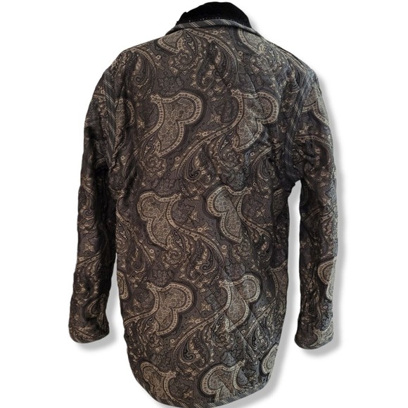 Koos of Course! Patterned Jacquard Quilted Reversible Jacket Womens Sz Small - Picture 5 of 16